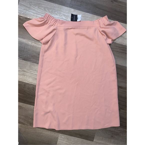 Topshop NWT Pink Off-the-Shoulders Summer Mini Dress, Size 8, MSRP $74 - Picture 10 of 11